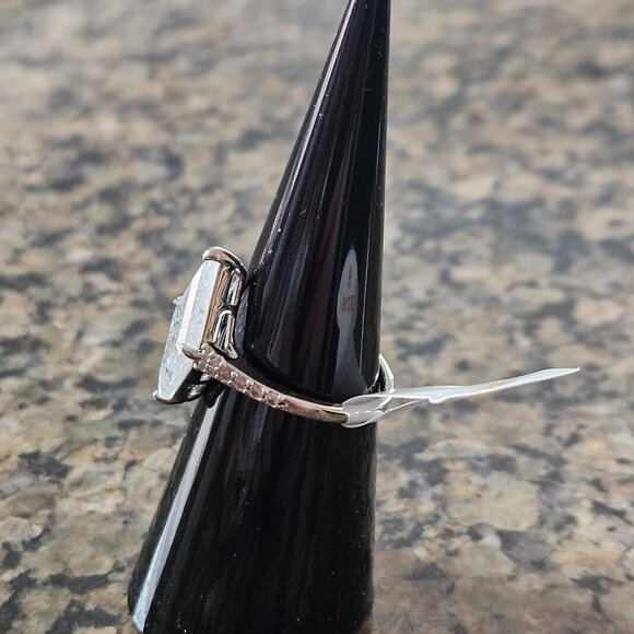 Bomb Party RG51666 "A Band Of Light " White Ice Crystal Sz 6 - Picture 4 of 5